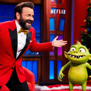 Iconic Comedian Confronts a Tiny Foe in a Festive Netflix Farce