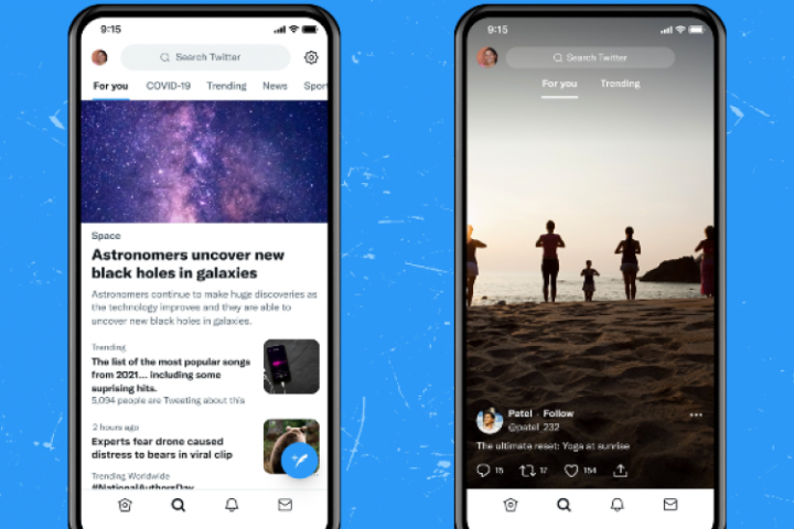 Twitter Experiments With a New Design for Its Explore Page