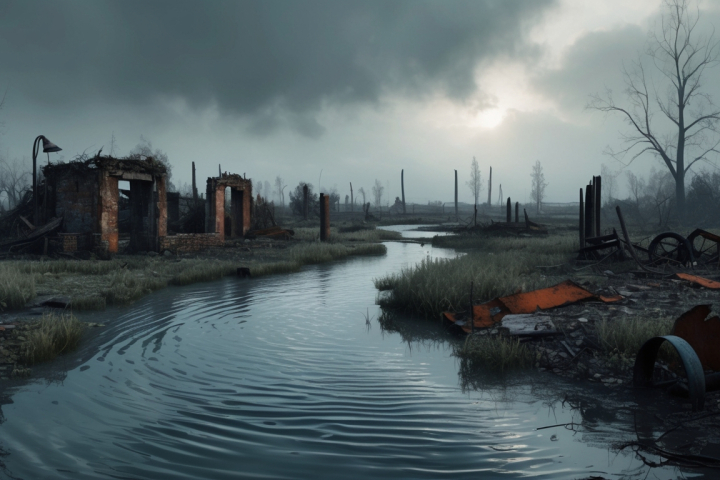 Navigating Decay: A Journey Through Contaminated Waters and Forgotten Ruins