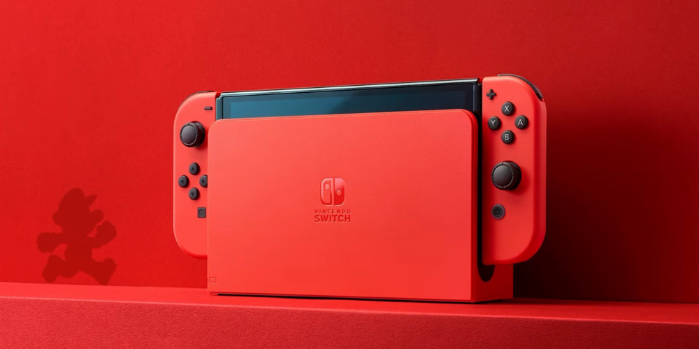 Newly Launched: Nintendo Switch Red OLED Model Poster