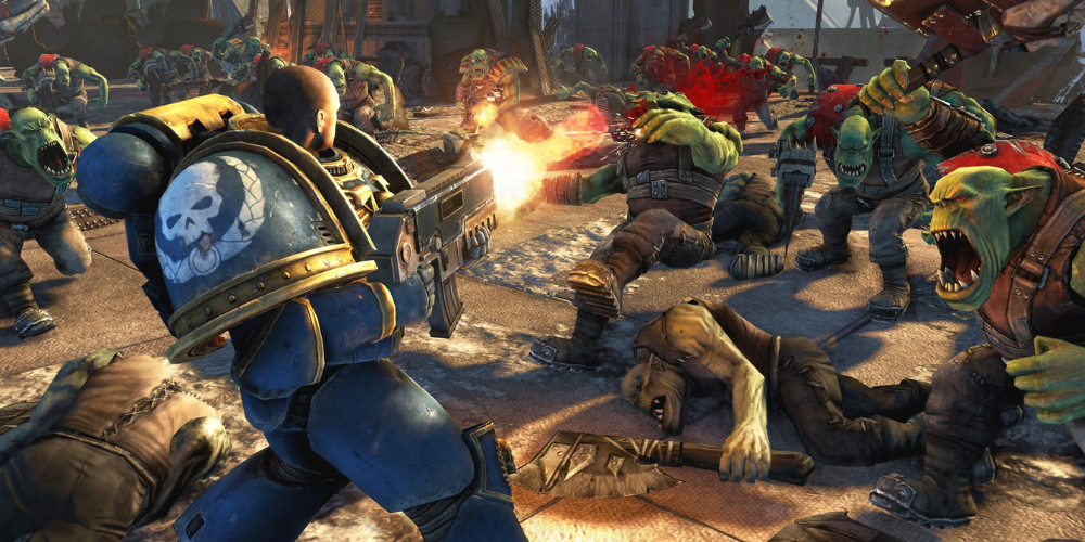 The release of Warhammer 40,000: Space Marine II has been postponed to the latter half of 2024 Poster