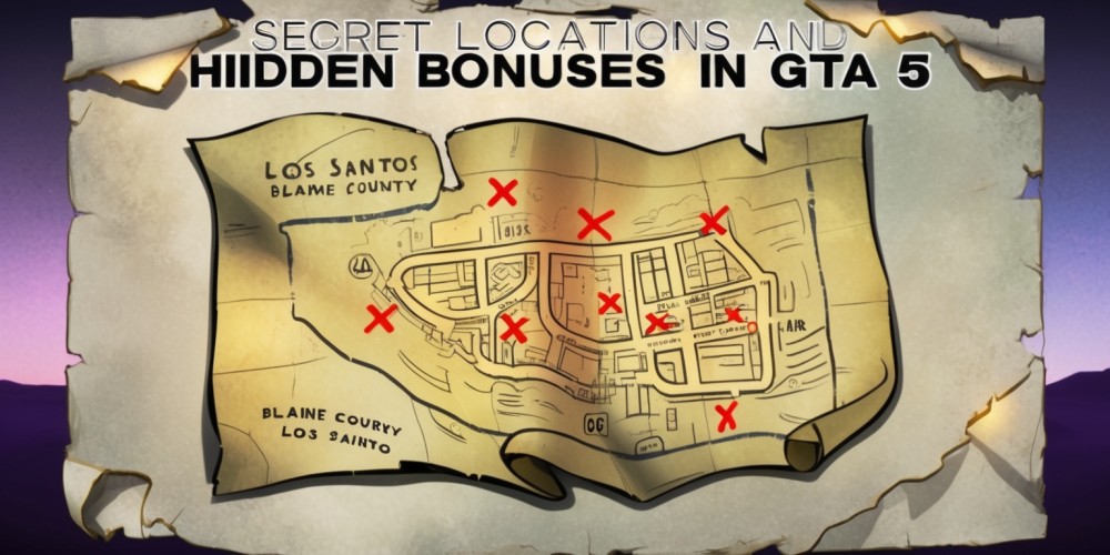 Secret Locations and Hidden Bonuses in GTA 5 Poster