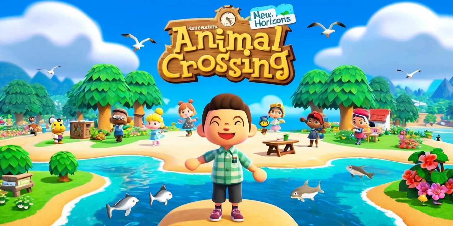 A colorful digital illustration of the Animal Crossing: New Horizons game, featuring Tom Nook standing in front of a beautifully designed island, with a bright blue sky, fluffy white clouds, and lush green trees, surrounded by various villagers, including Isabelle and K.K. Slider, with vibrant flowers and trees, and a few furniture items, such as a picnic table and a fishing rod, with a few fish swimming in the crystal-clear water, and a few seagulls flying in the sky, with a warm and inviting atmosphere, and a mix of earthy tones, pastel colors, and soft textures, with a sense of serenity and peacefulness, and a slight sense of depth and dimensionality, with Tom Nook smiling and welcoming the player to the island.