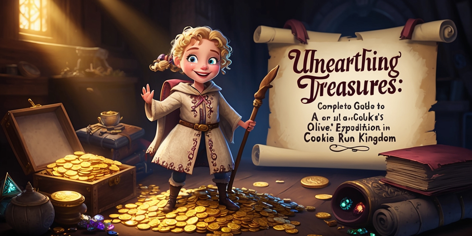 Unearthing Treasures: A Complete Guide to Olive Cookie's Expedition in Cookie Run Kingdom Poster