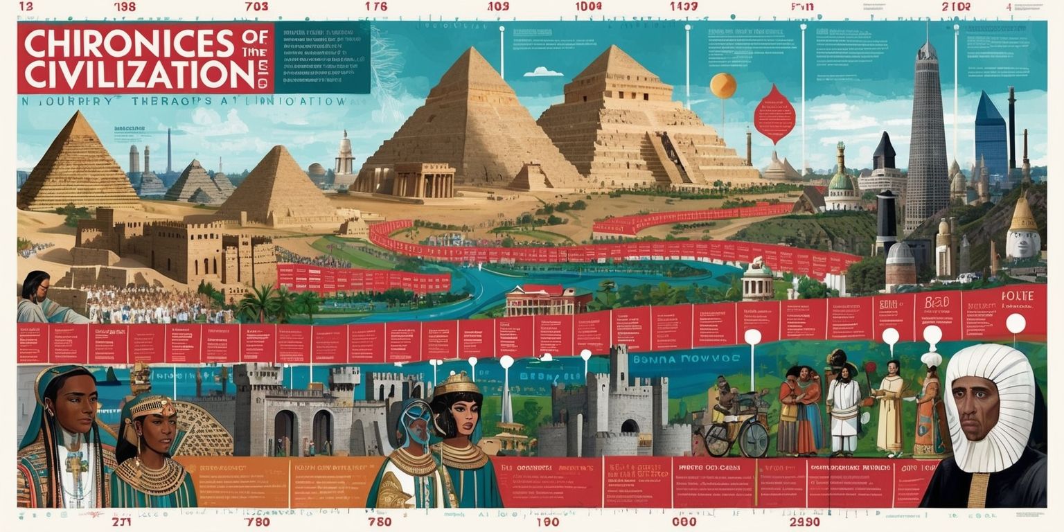 Chronicles of Civilization: A Journey Through Time and Innovation Poster