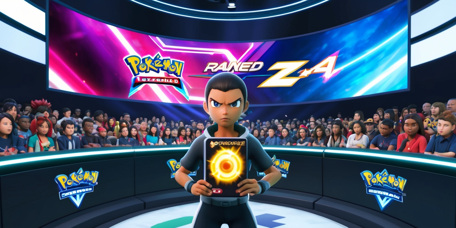 Mastering the Ranked Arena: The Journey to the Greninjite Mega Stone in Pokémon Legends: Z-A Poster