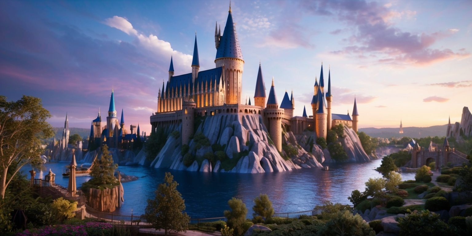 Enchanted Horizons: Warner Bros. World Unveils a New Wizard Land in 2029 Poster