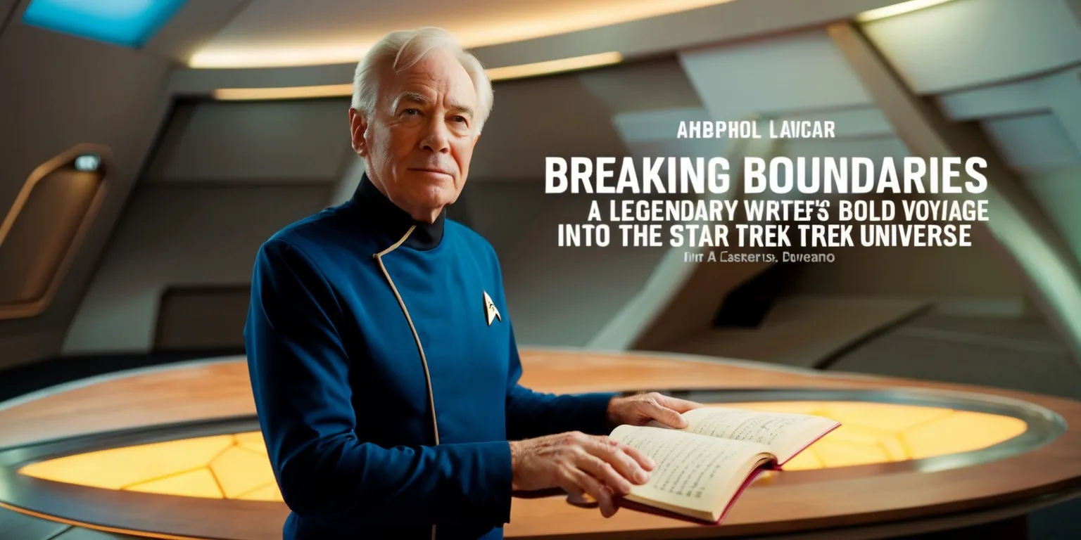 Breaking Boundaries: A Legendary Writer’s Bold Voyage into the Star Trek Universe Poster