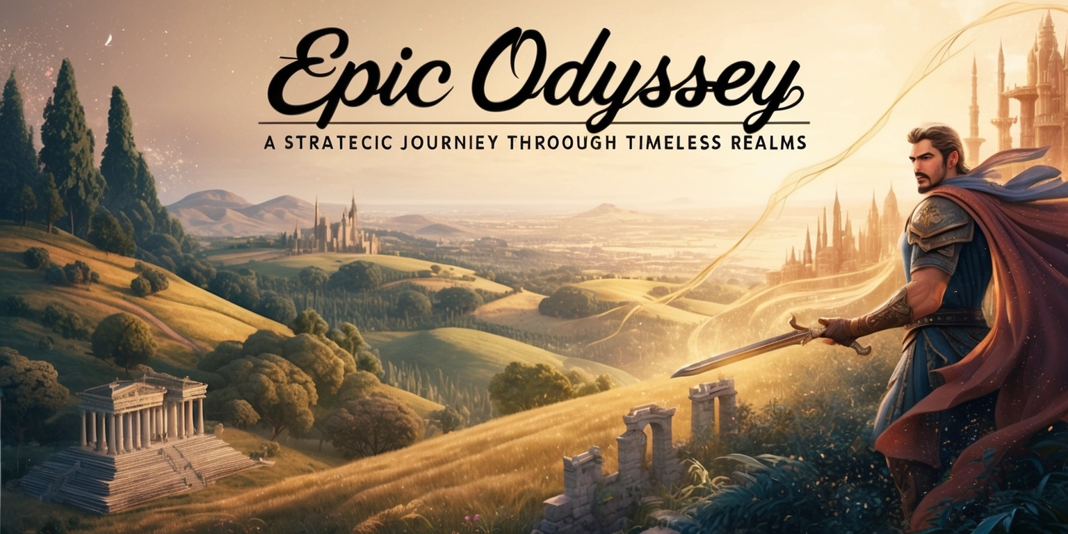 Epic Odyssey: A Strategic Journey Through Timeless Realms Poster