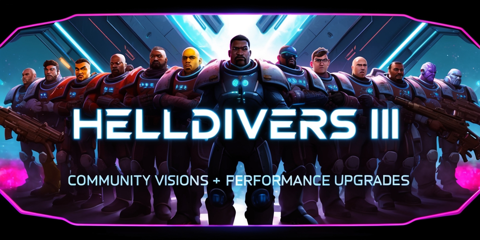 Helldivers II: Community Visions and Performance Upgrades Poster